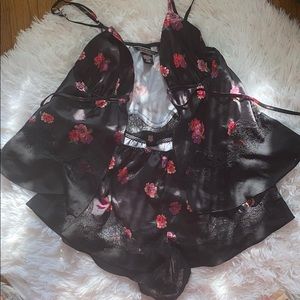 Victoria secret floral silk nighty